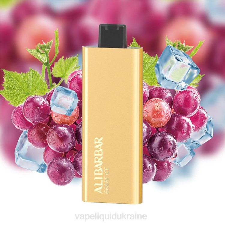 Vape Ukraine - Alibarbar Pandora 7000 Disposable Vape Grape Ice F2VB56