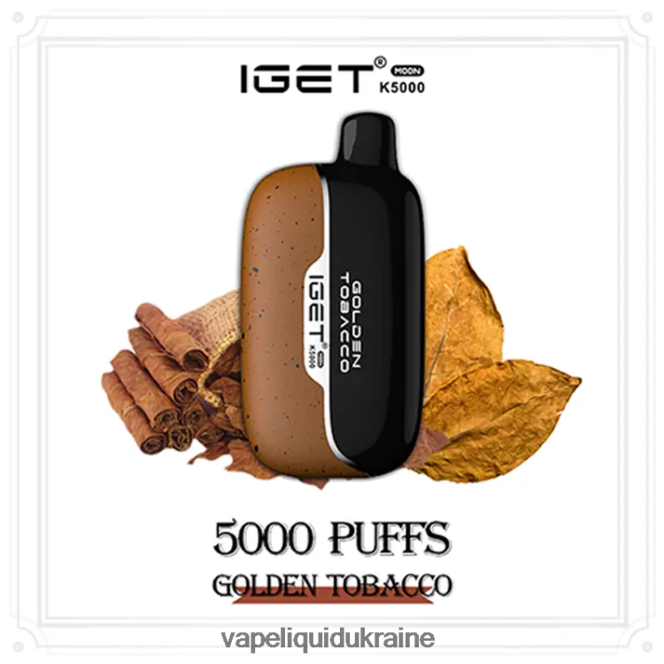 Vape Ukraine - IGET Moon K5000 JHZL0V1 Golden Tobacco