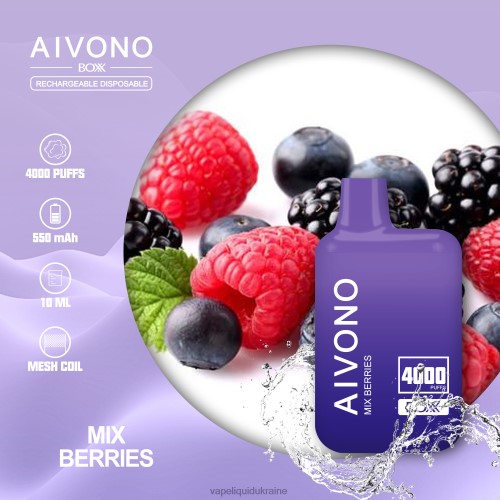 Pod System Vape - Aivono AIM BOXX 4000 HZDR0215 Mix Berries