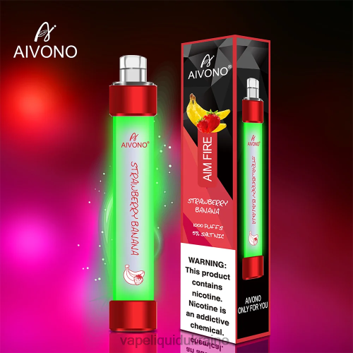 Vape Liquid Ukraine - Aivono AIM FIRE 1000 HZDR0332 Strawberry Banana