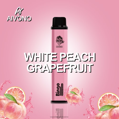Vape Pod System - Aivono AIM BINGO 4000 HZDR0134 White Peach Grapefruit