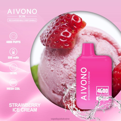 Vape Ukraine - Aivono AIM BOXX 4000 HZDR0221 Strawberry Ice Cream