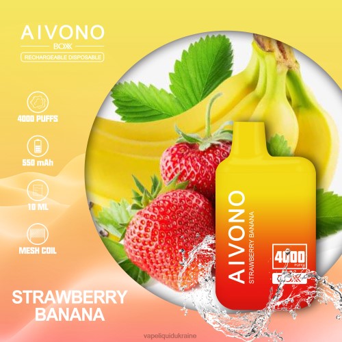 Vape Ukraine - Aivono AIM BOXX 4000 HZDR0231 Strawberry Banana