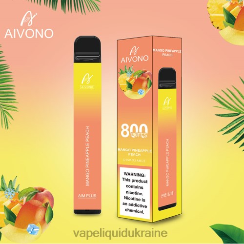 Vape Ukraine - Aivono AIM PLUS 800 HZDR0186 Mango Pineapple Peach