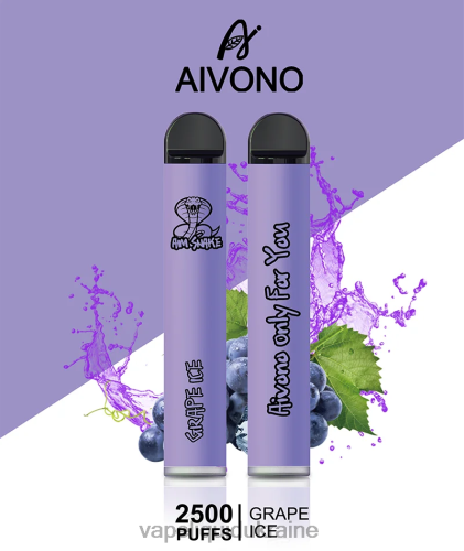 Vape Ukraine - Aivono AIM SNAKE 2500 HZDR0306 Grape Ice