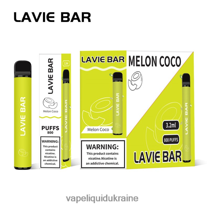 Pod System Vape - LAVIE BAR 800 Puffs Melon Coco 004L4N315