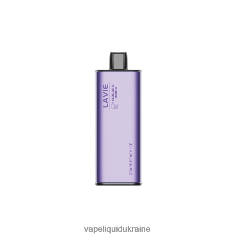 Pod System Vape - LAVIE GOLDEN BRICK 10000 Puffs Grape Peach Ice 004L4N60