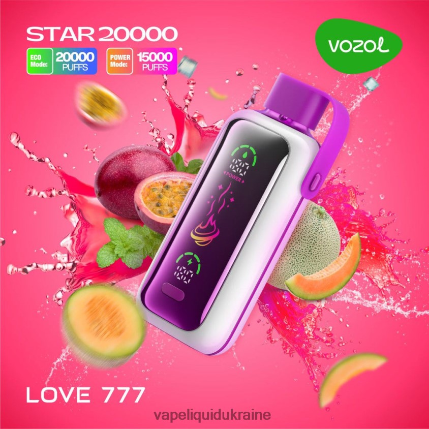 Vape Liquid Ukraine - VOZOL STAR 20000 ZV2J0612 LOVE 777
