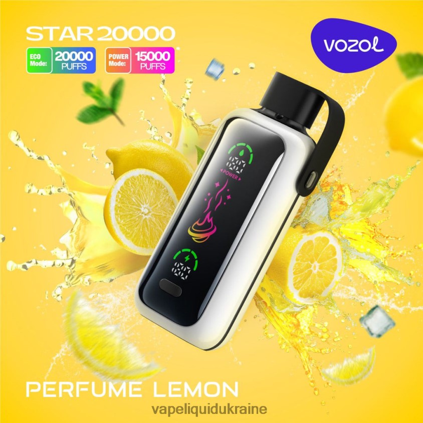 Vape Liquid Ukraine - VOZOL STAR 20000 ZV2J0617 PERFUME LEMON