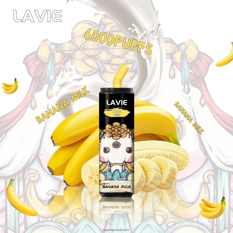 Vape Pod System - LAVIE Coke BAR 6000 Puffs Banana Milk 004L4N274