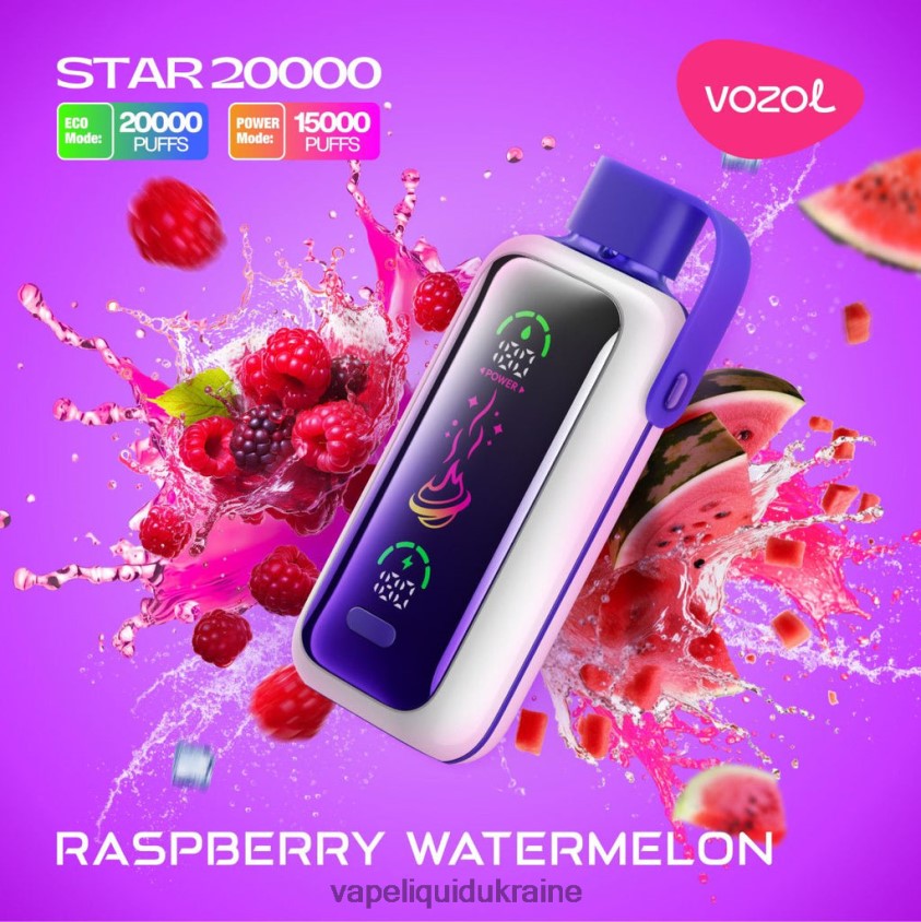 Vape Pod System - VOZOL STAR 20000 ZV2J0619 RASPBERRY WATERMELON