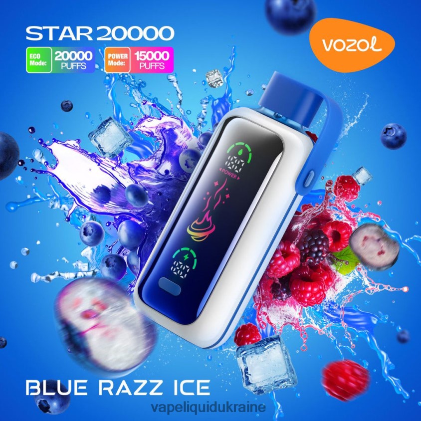 Vape Pod System - VOZOL STAR 20000 ZV2J064 BLUE RAZZ ICE