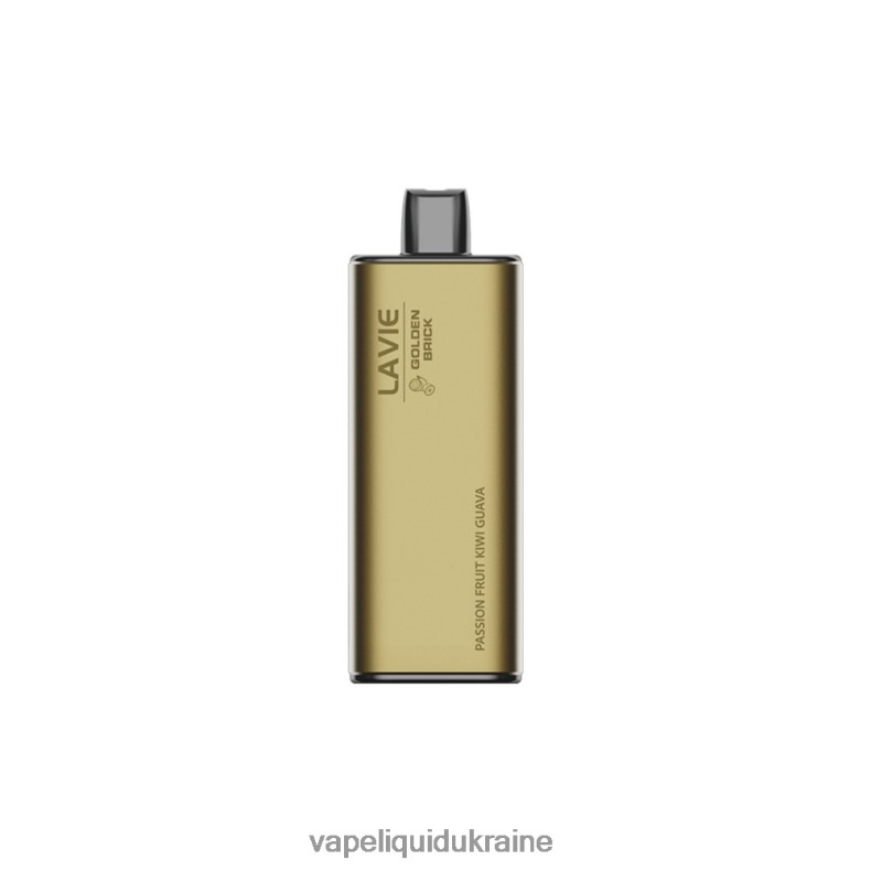 Vape Shop Київ - LAVIE GOLDEN BRICK 10000 Puffs Passion Fruit Kiwi Guava 004L4N63
