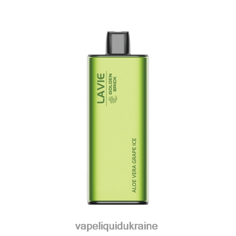 Vape Ukraine - LAVIE GOLDEN BRICK 10000 Puffs Aloe Vera Grape Ice 004L4N51